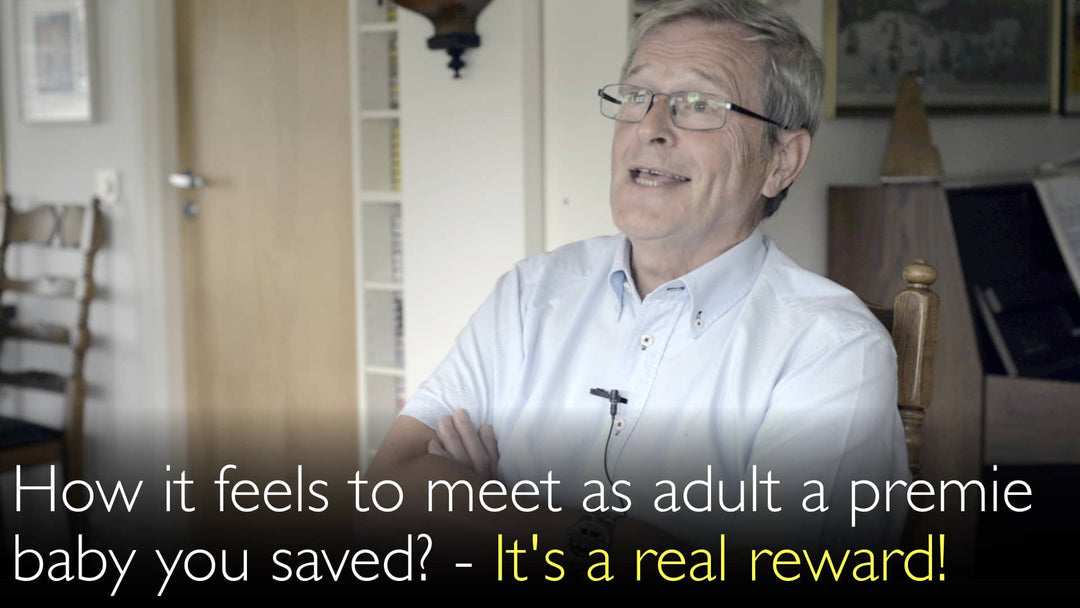 Historia del paciente. Un bebé salvado por Curosurf crece y conoce a su inventor. 6