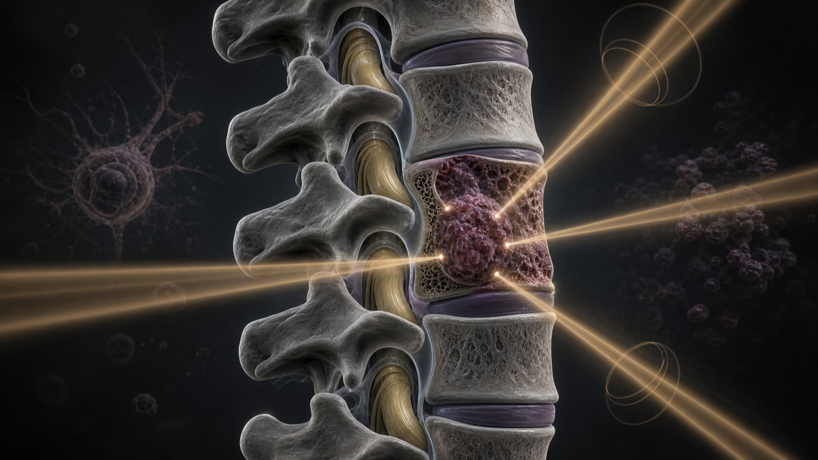Original medical illustration for: Advanced Radiation Therapy for Spinal Metastases: Effective Treatment Even for Complex Cases