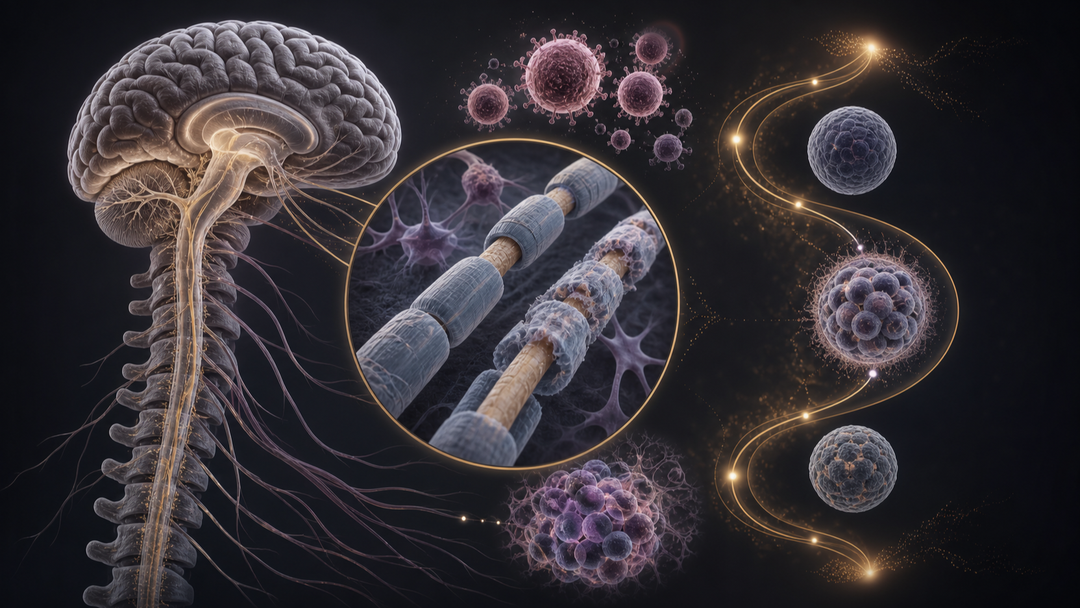 Original medical illustration for: Stem Cell Transplantation for Multiple Sclerosis: A 20-Year UK Analysis of Safety and Effectiveness
