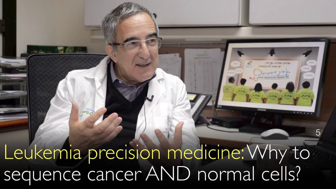 Leucemia y medicina de precisión. Los médicos deben realizar la secuenciación genómica tanto en las células cancerosas como en las células normales. 5