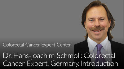 Dr. Hans-Joachim Schmoll. Experto en cáncer colorrectal. Biografía. 0