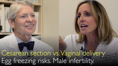 Cesárea o parto vaginal. Vitrificación de ovocitos. Infertilidad masculina.