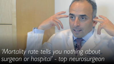 La tasa de mortalidad no indica nada sobre un cirujano. Los cirujanos experimentados se ven reducidos a la mediocridad por la anatomía normal. Neurocirujano eminente.