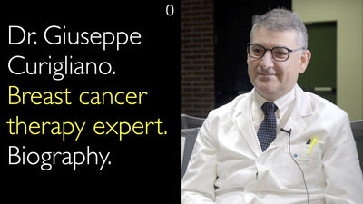 Dr. Giuseppe Curigliano. Experto en terapia del cáncer de mama. Biografía. 0