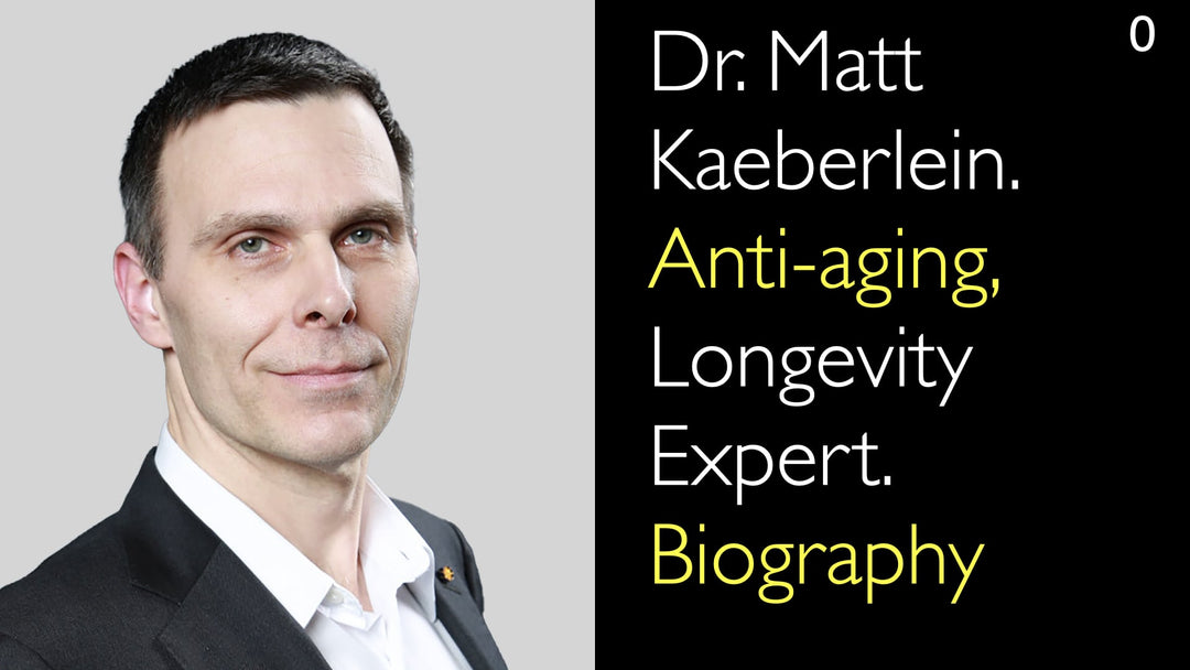 Dr. Matt Kaeberlein. Experto en Antienvejecimiento y Longevidad. Biografía. 0