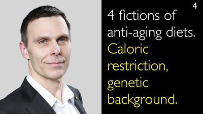 4 ficciones de las dietas antienvejecimiento. Restricción calórica, antecedentes genéticos. 4