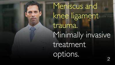 Traumatismo del menisco y de los ligamentos de la rodilla. Opciones de tratamiento mínimamente invasivas. 2