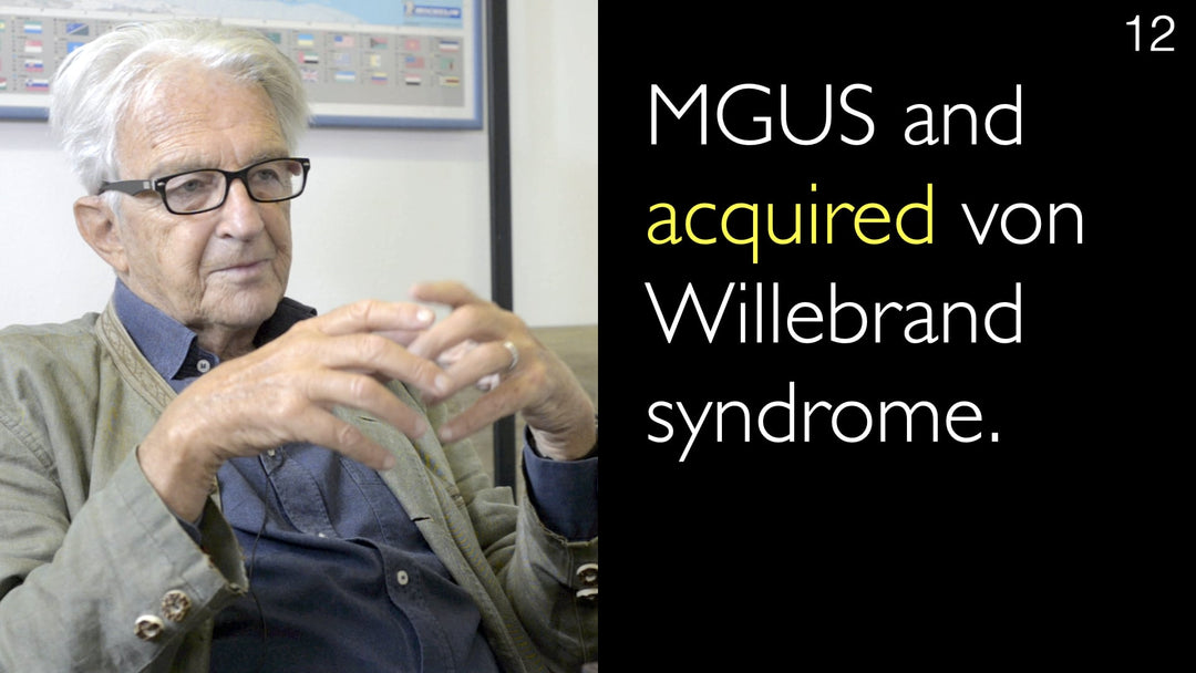 MGUS y síndrome de von Willebrand adquirido. 12