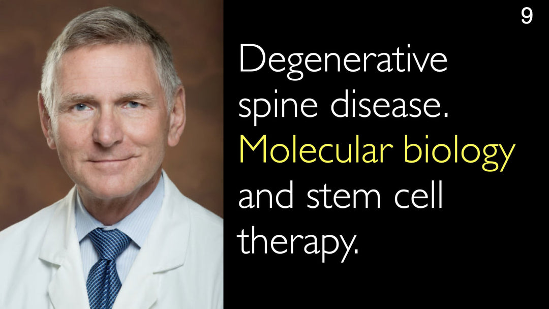 Enfermedad degenerativa de la columna vertebral. Biología molecular y terapia con células madre. 9
