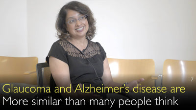 El glaucoma y la enfermedad de Alzheimer son similares. Ambos son enfermedades neurodegenerativas. 6