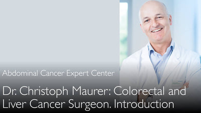 Dr. Christoph Maurer. Cirujano oncológico gastrointestinal. Biografía. 0